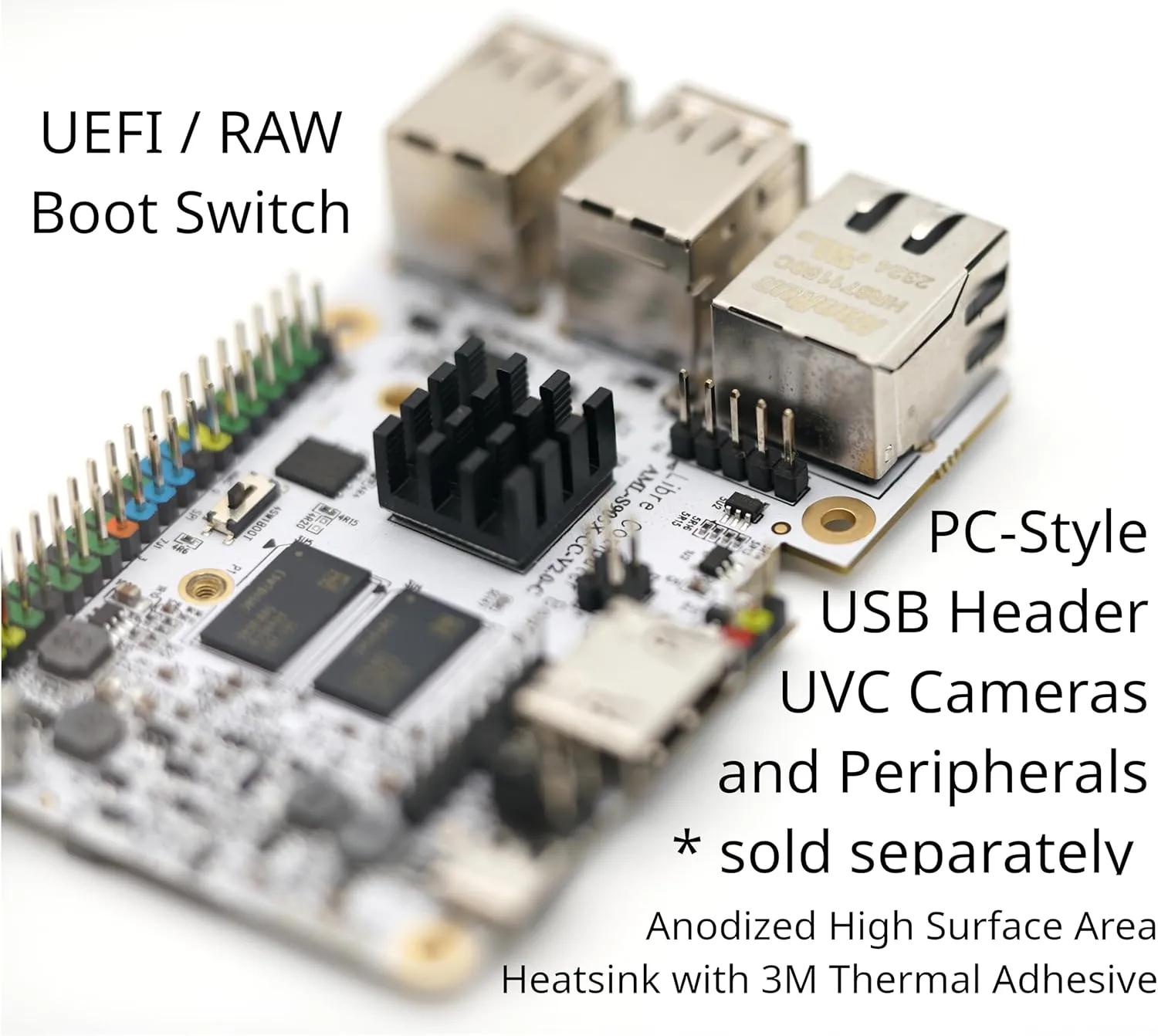 Libre Computer Sweet Potato Single Board ARM SBC AML-S905X-CC-V2 2GB Pi PC Alternative