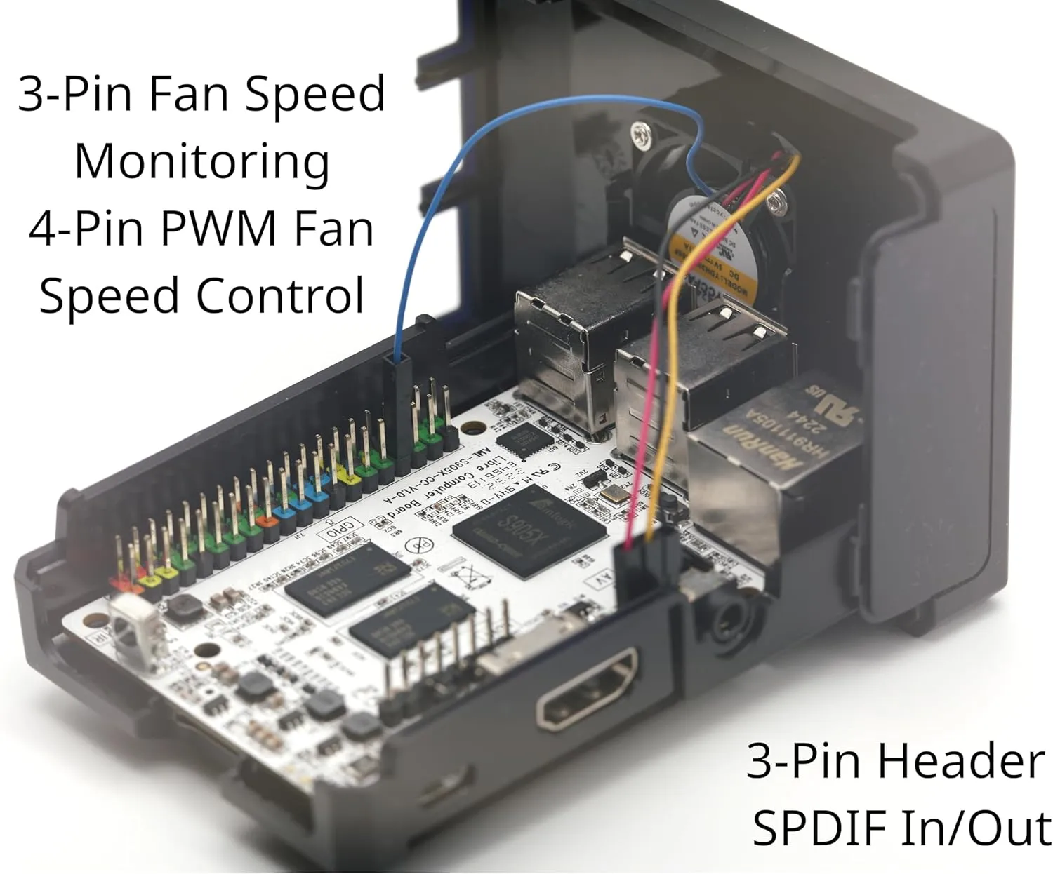 Libre Computer Sweet Potato Single Board ARM SBC AML-S905X-CC-V2 2GB Pi PC Alternative
