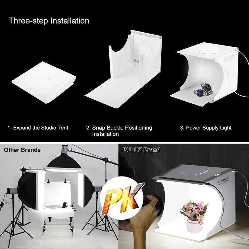 Light Tent Portable Light Box Photography Photo Studio Light Room   6 Backdrops