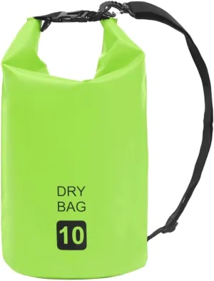 Lightweight Waterproof Dry Bag for Travel Adventures, Keeps Valuables Safe from Water and Sand, 2.6 Gallon Green