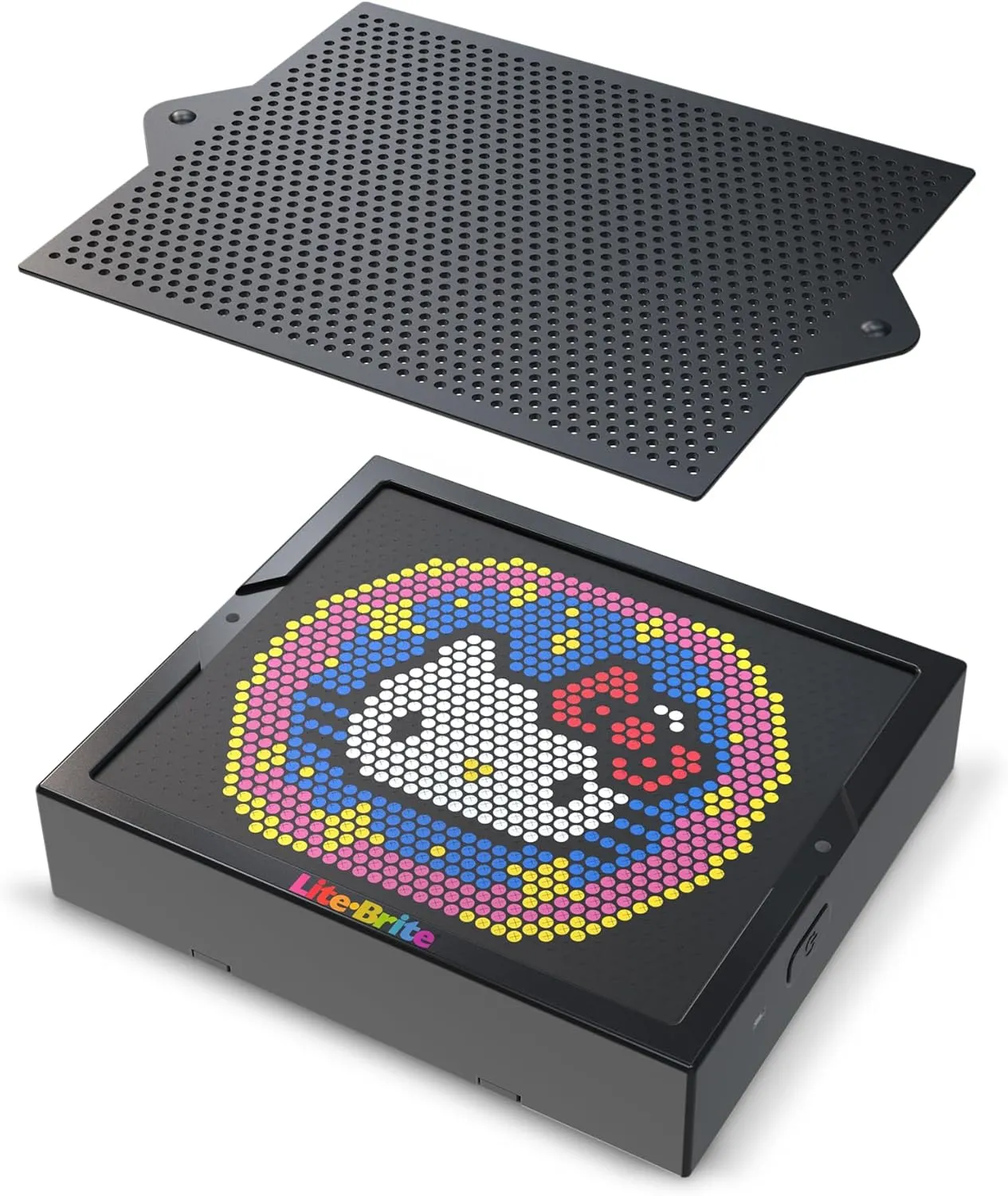 Lite Brite Super Bright HD, Hello Kitty Edition - Create Art with Light, Enhances Creativity, Gift for Girls and Boys Ages 6 