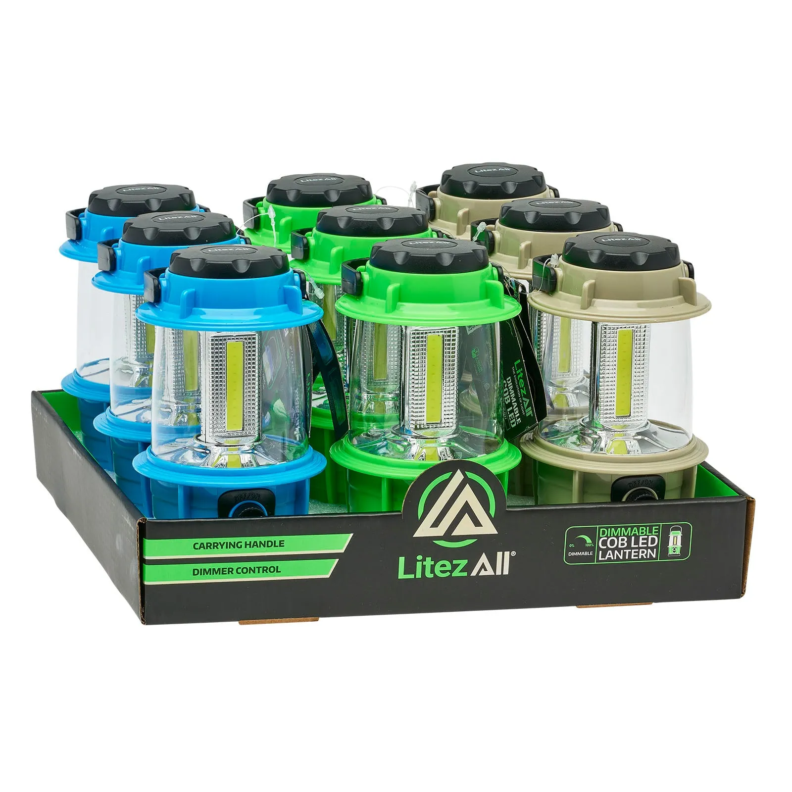 LitezAll COB LED Mini Lantern with Dimmer