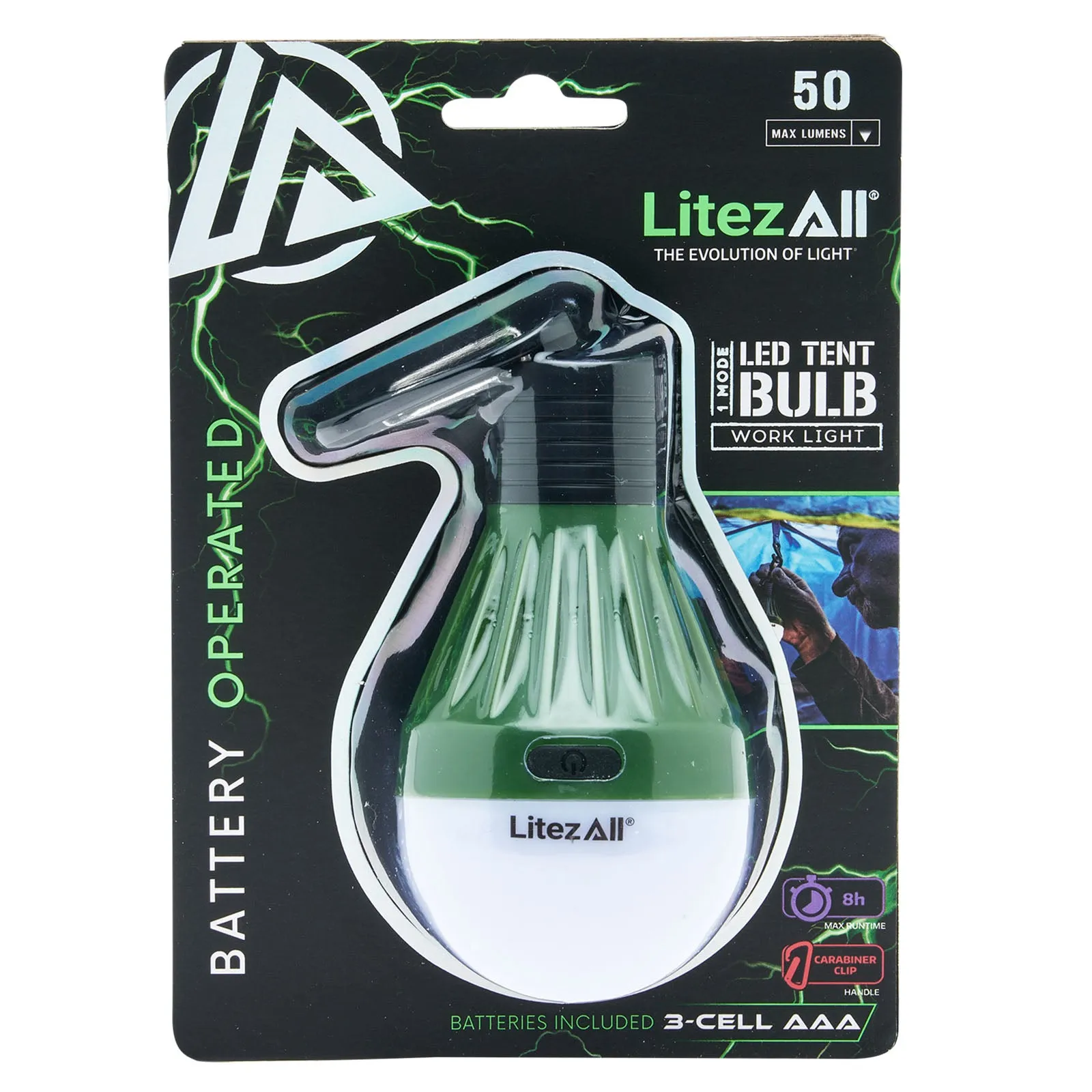 LitezAll PortaBulb® with Carabiner