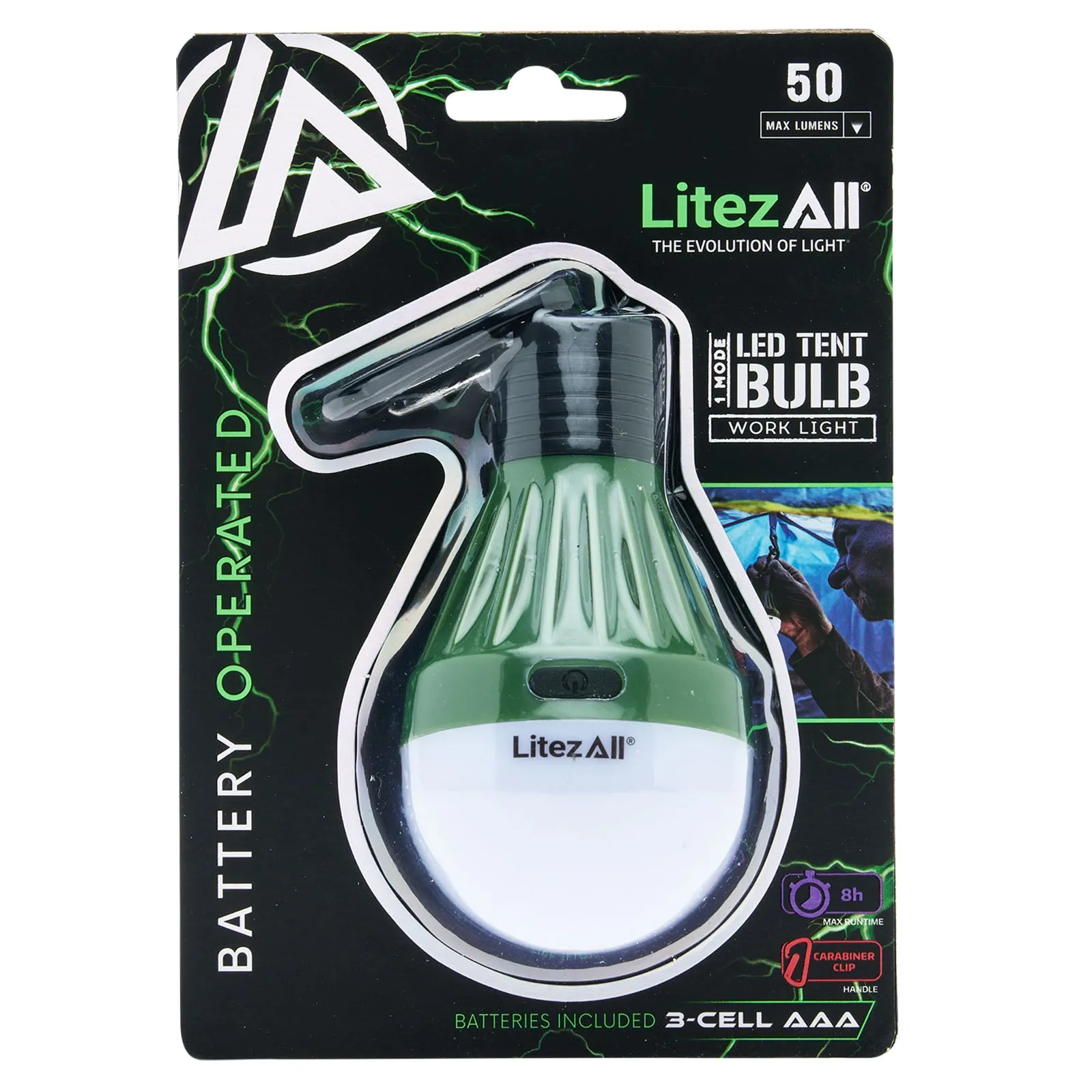 LitezAll PortaBulb® with Carabiner