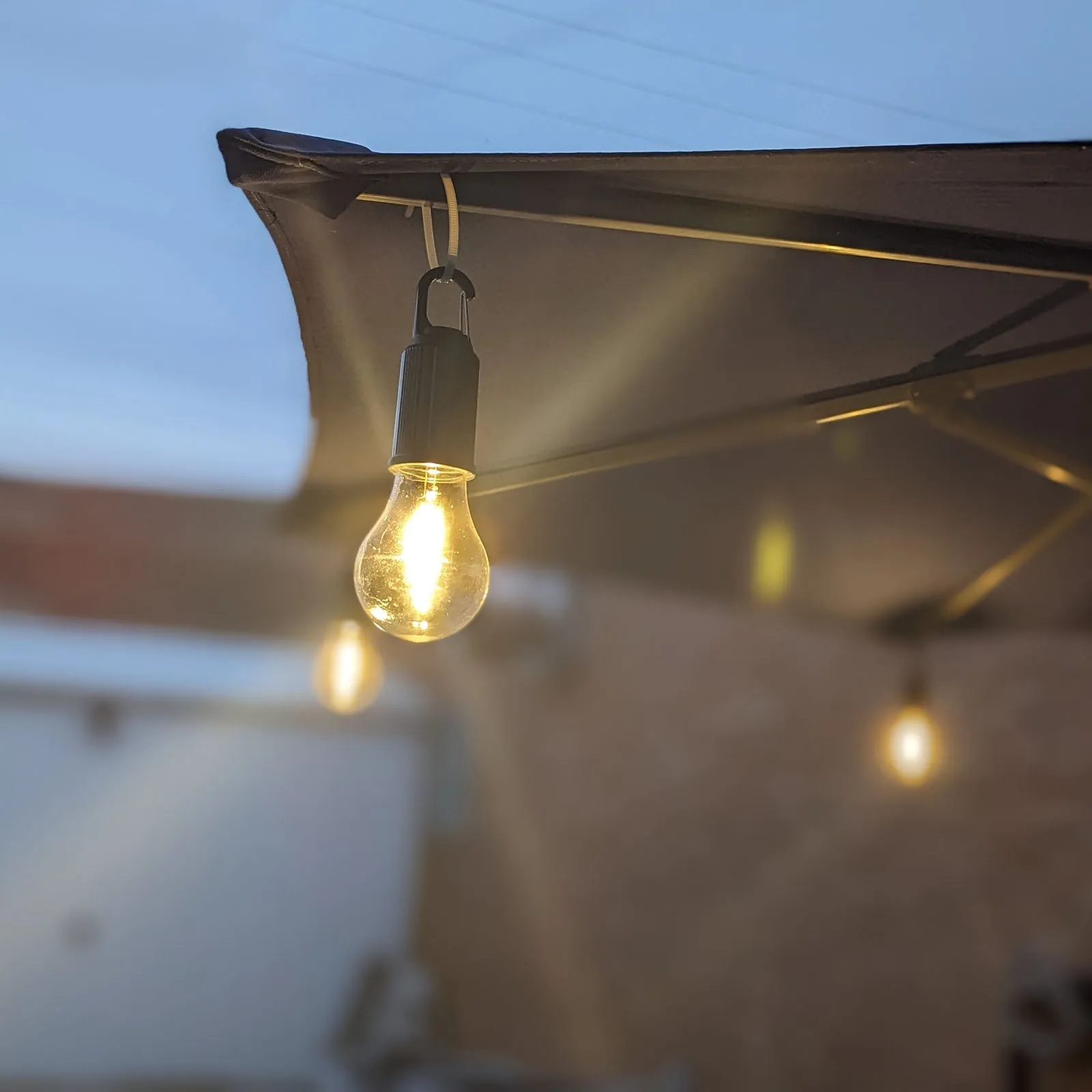 LitezAll Rechargeable Warm White Bulb with Carabiner