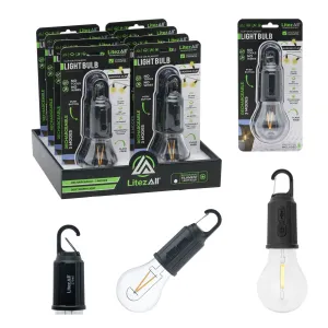 LitezAll Rechargeable Warm White Bulb with Carabiner