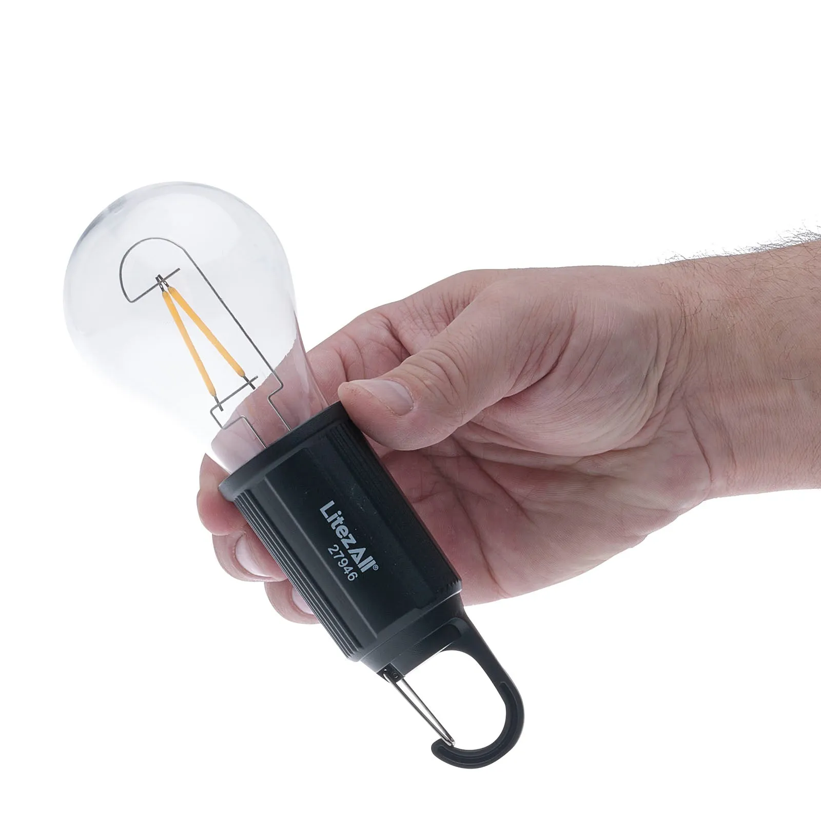 LitezAll Rechargeable Warm White Bulb with Carabiner