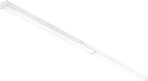 Lithonia Lighting 1 Light LED Strip Light, 8 Foot Linear LED Ceiling Lighting Fixture, Adjustable Lumens, Selectable White Light Color, Dimmable, MVOLT (MNSS L96 ALO4 MVOLT SWW3 G1)