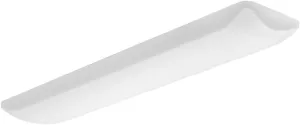 Lithonia Lighting 80CRI FMLL 14IN 40K 80 CRI LED Rectangle 48 14-Inch Puff Flushmount, 5000 Lumens, White, 14 inch wide, 4000K