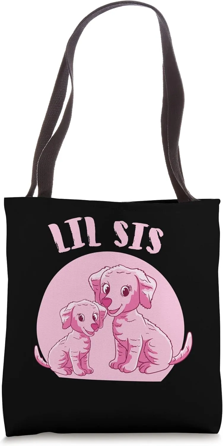 little Sister Dogs Tote Bag