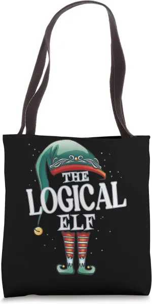 Logical Elf Christmas Group Xmas Pajama Party Tote Bag