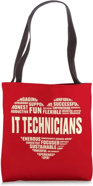 Love Heart Facts IT Technicians Lover Tech Life Developer Tote Bag