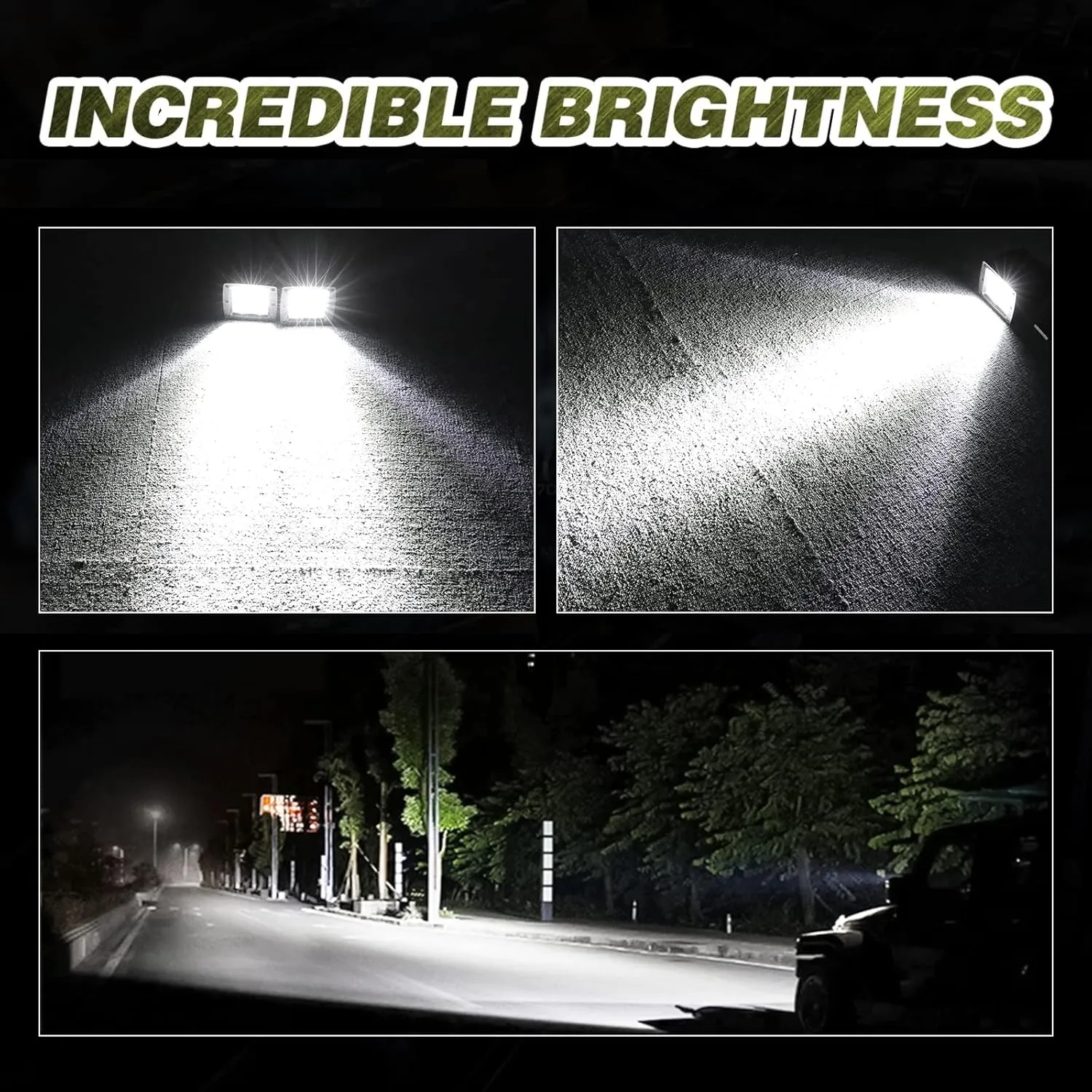 LTEPDCHEW 3 Inch LED Cube Pod Light 2PCS 100W CREE Offroad Driving Light IP68 Waterproof Spot Backup Work Light Bar Ditch Lights for Jeep Pickup Toyota Ford Motorcycle ATV UTV Boat