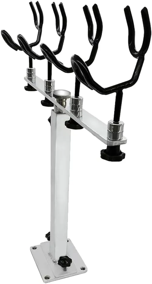Made PVC Coated Fishing Rod Holder Aluminum Fishing Rod Bracket Sure Grip Pole Support for Boat, Ship, Yacht and More, Gifts for Father's Day and Presents for Fishing Lovers