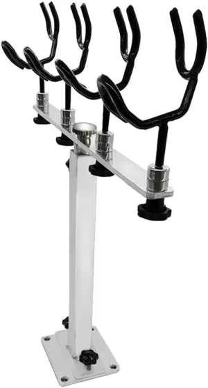 Made PVC Coated Fishing Rod Holder Aluminum Fishing Rod Bracket Sure Grip Pole Support for Boat, Ship, Yacht and More, Gifts for Father's Day and Presents for Fishing Lovers
