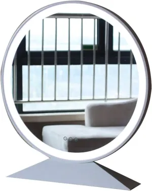 Makeup Mirror Natural Light Mirror for Makeup, Touch Screen Switch Countertop Cosmetic Mirror Best for Bathroom or Bedroom Table Top Wall-Mounted Vanity Mirrors (A 60cm)