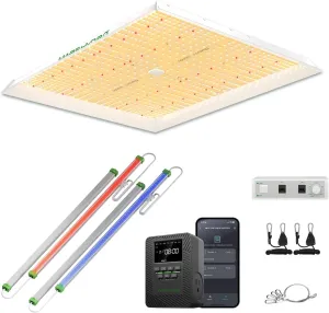 MARS HYDRO TS 3000 450W LED Grow Light for Indoor Plants, with ADlite RB30 Led Grow Light for Indoor Plants and ITime 2-in-1 Smart Timer Outlet