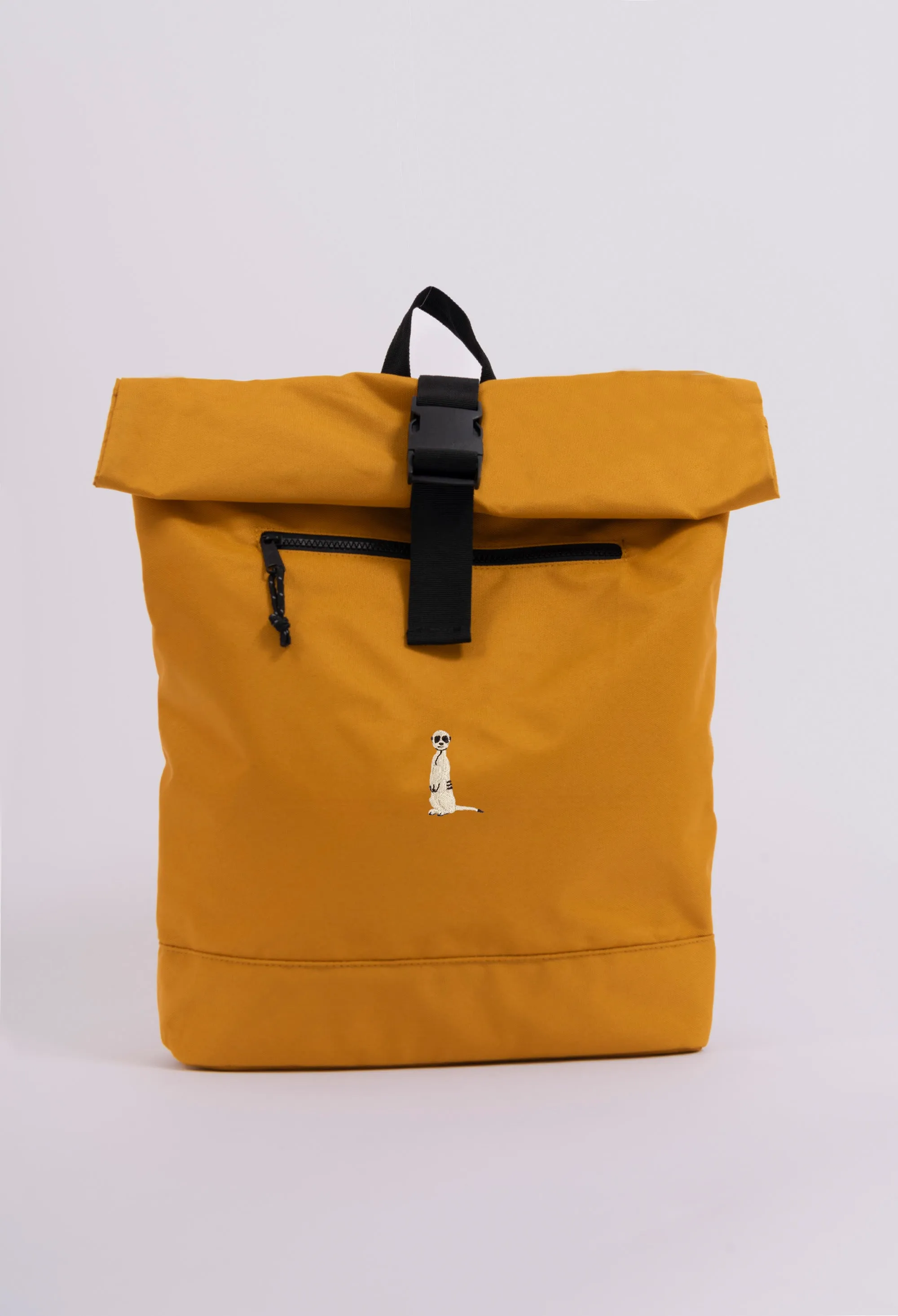 meerkat recycled roll-top backpack