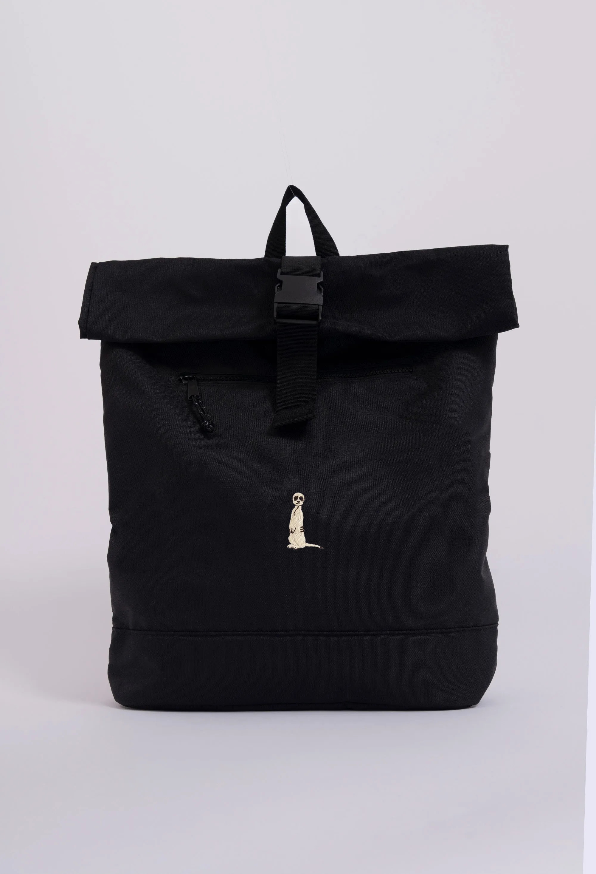 meerkat recycled roll-top backpack