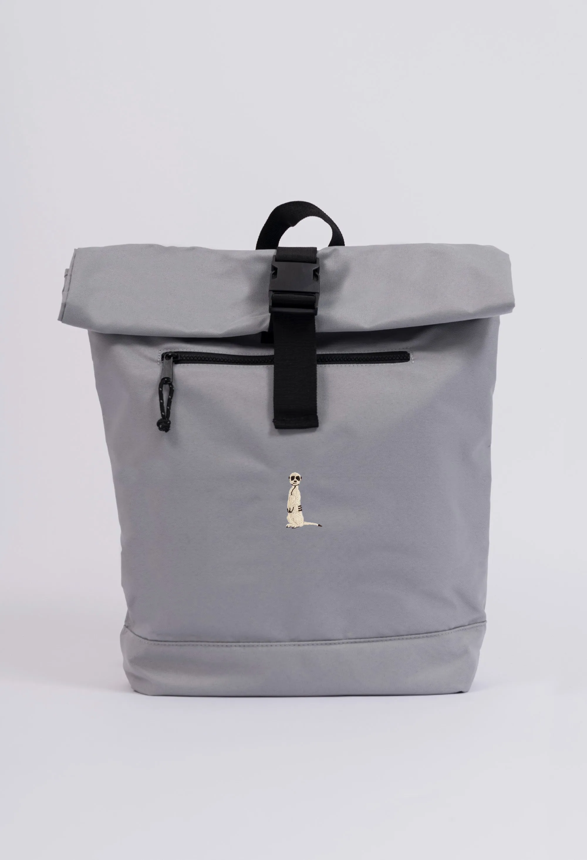 meerkat recycled roll-top backpack
