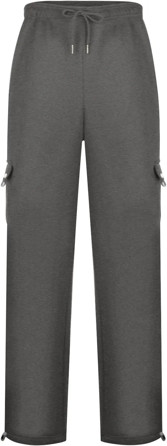 Mens Cargo Sweatpants Athletic Straight Jogger Pant Big and Tall Baggy Tactical Workout Trouser Hiking Pants