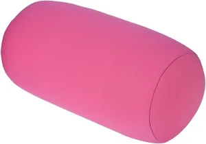 Microbead Roll Neck Pillows Comfy Bean Bag Pillow Mooshi Foam Bolster Tube Cushion Back Head Lumbar Support Sleeping Throw Pillows for Travel Airplane Car Sofa Bed (Pink, 12.6''X6.3'')