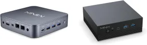MINIX NEO J51-C8 Max Mini Computer (8GB/512GB/Win11 Pro/Wi-Fi 6/Dual 2.5G LAN)   Z150-Aero Mini PC (16GB/512GB/N150/Triple Display) Bundle - 4K Output, USB-C, Auto Power On, VESA Mount