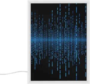 Mirror Night Light Bedroom Night Light The Blue Binary Matrix Smart Night Light Rechargeable Night Light Corridor and Staircase Night Light