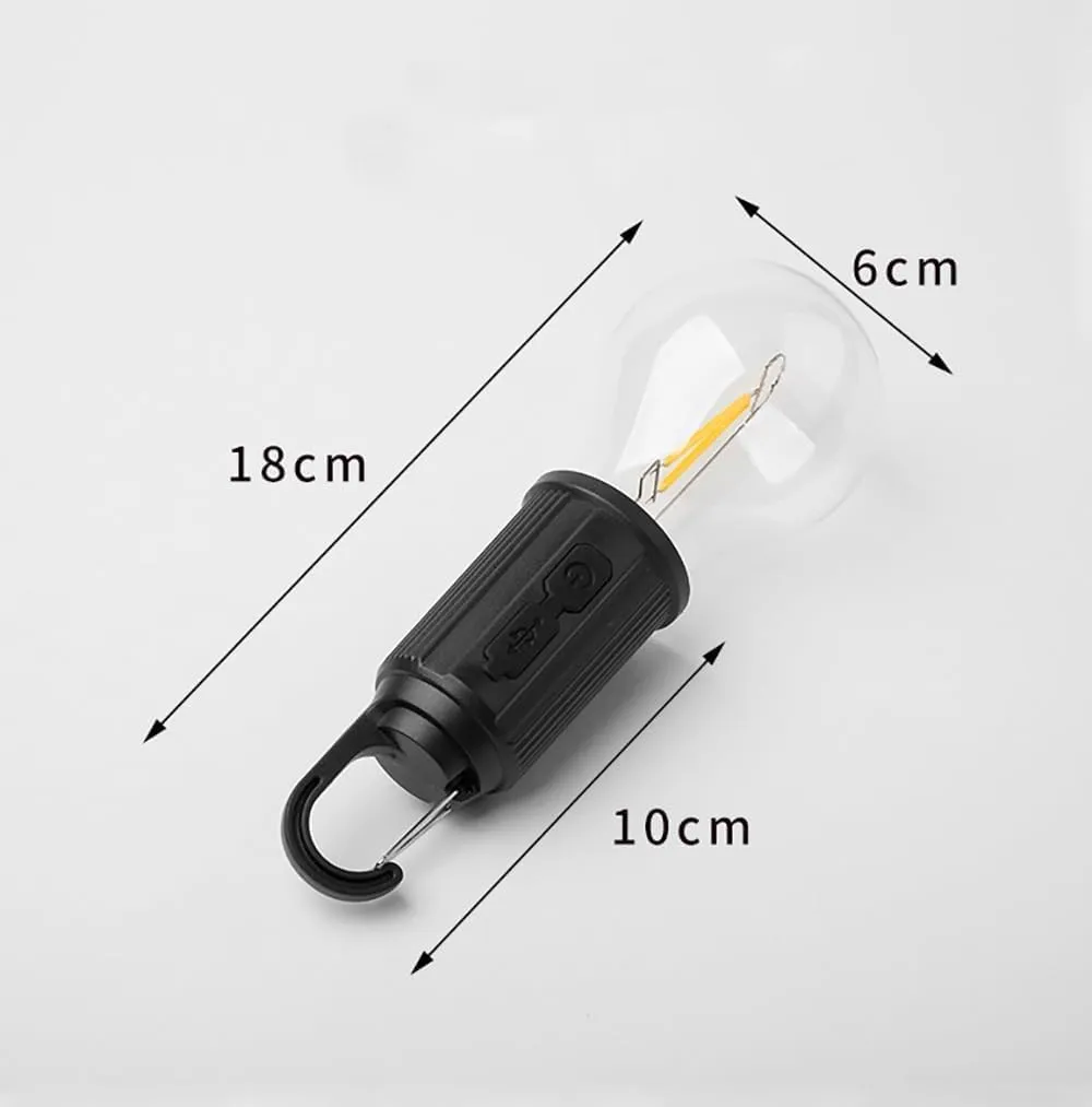 MODOAO LED Bulbs Tent Lights Rechargeable Portable Led Camping Light Fast Charge 3 Mode Lighting Warm White for Outdoor Camping (3 Pcs, T01)