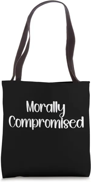 Morally Compromised Fun Vintage Retro Lazy Halloween Costume Tote Bag