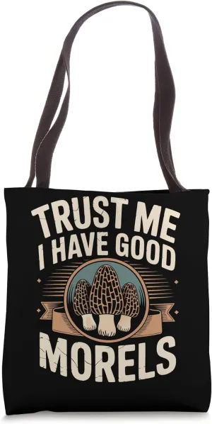 Morels Pun Mushroom Foraging Tote Bag