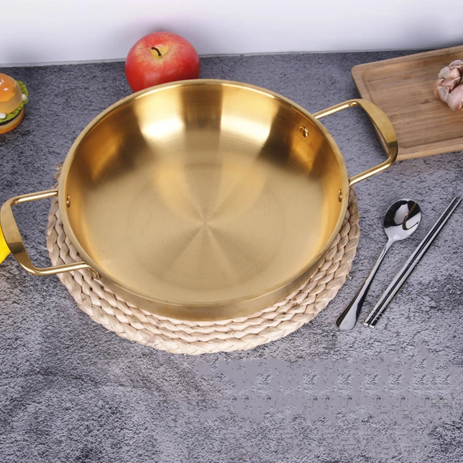 Multipurpose Fast-Heating Double-Ear Ramen Stockpot Pan