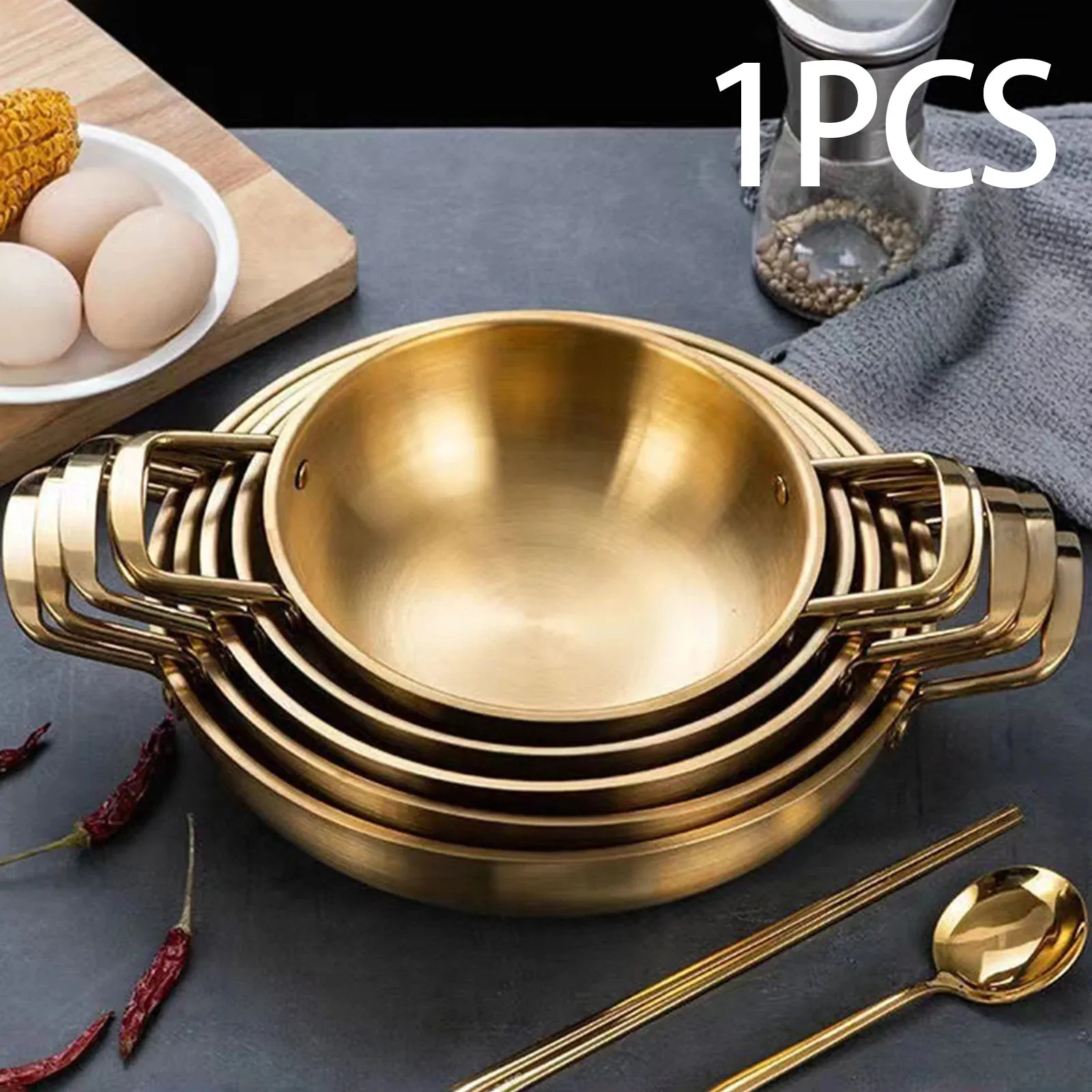 Multipurpose Fast-Heating Double-Ear Ramen Stockpot Pan