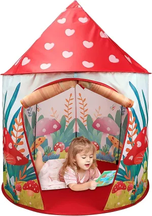 Mushroom Kids Play Tent Space Themed Indoor Play Children House for Boys and Girls (Mushroom)