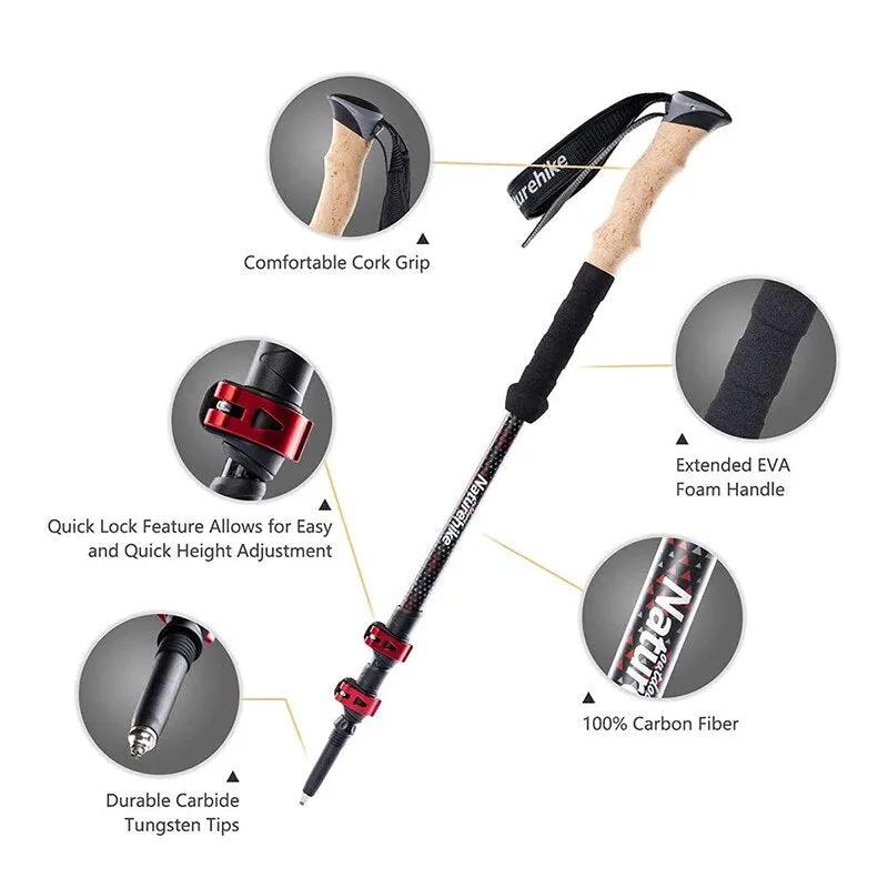 Naturehike 2pcs Telescopic Trekking Pole