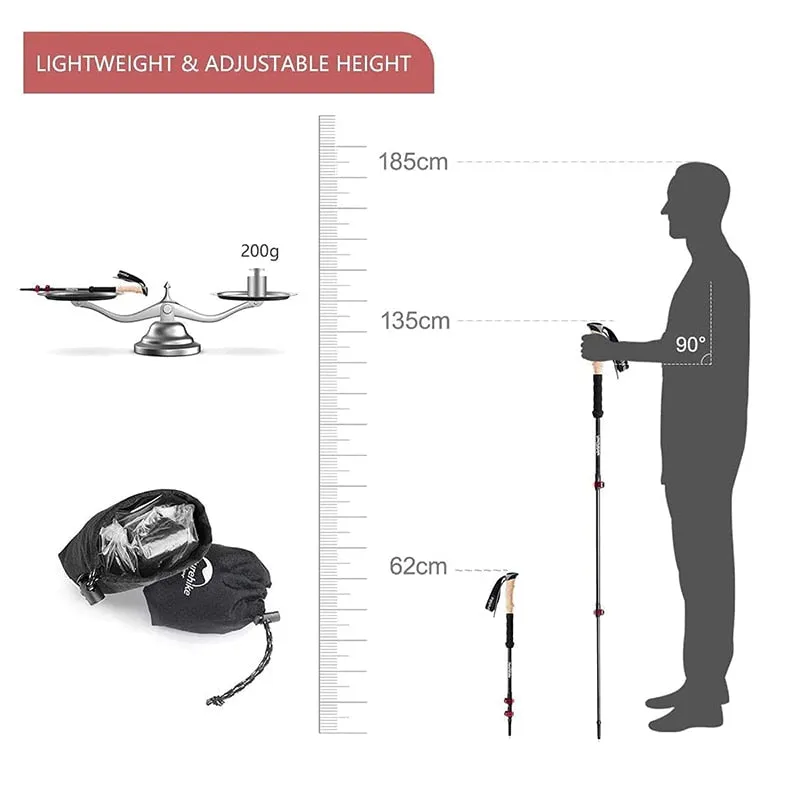 Naturehike 2pcs Telescopic Trekking Pole