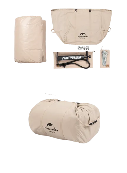 Naturehike Air 6.3 cotton inflatable tent-20ZP Quicksand - Gold