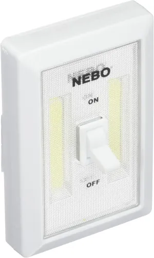 NEBO Available 6523 Flipit Portable LED Light with 3 AAA Batteries Included (2 Pack), 4.5" x 3" x 0.75"