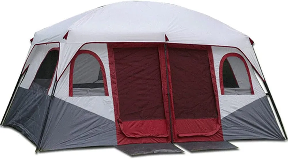 NIEH 8-12 Person Dome Tent 2 Bedroom Large Family Tent Camping Tents Shelters Festival Essential Waterproof Doble Layer Tent for Hiking Camping Outdoor
