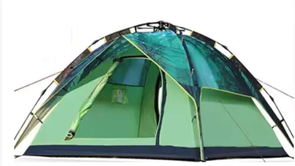 NIEH Tent Windproof Waterproof Camping Tent 4-Person Tent Family Camping Instant Pop-up Tent 4 Seasons Waterproof Portable 215 215 145cm Outdoor Camping Supplies Easy Large