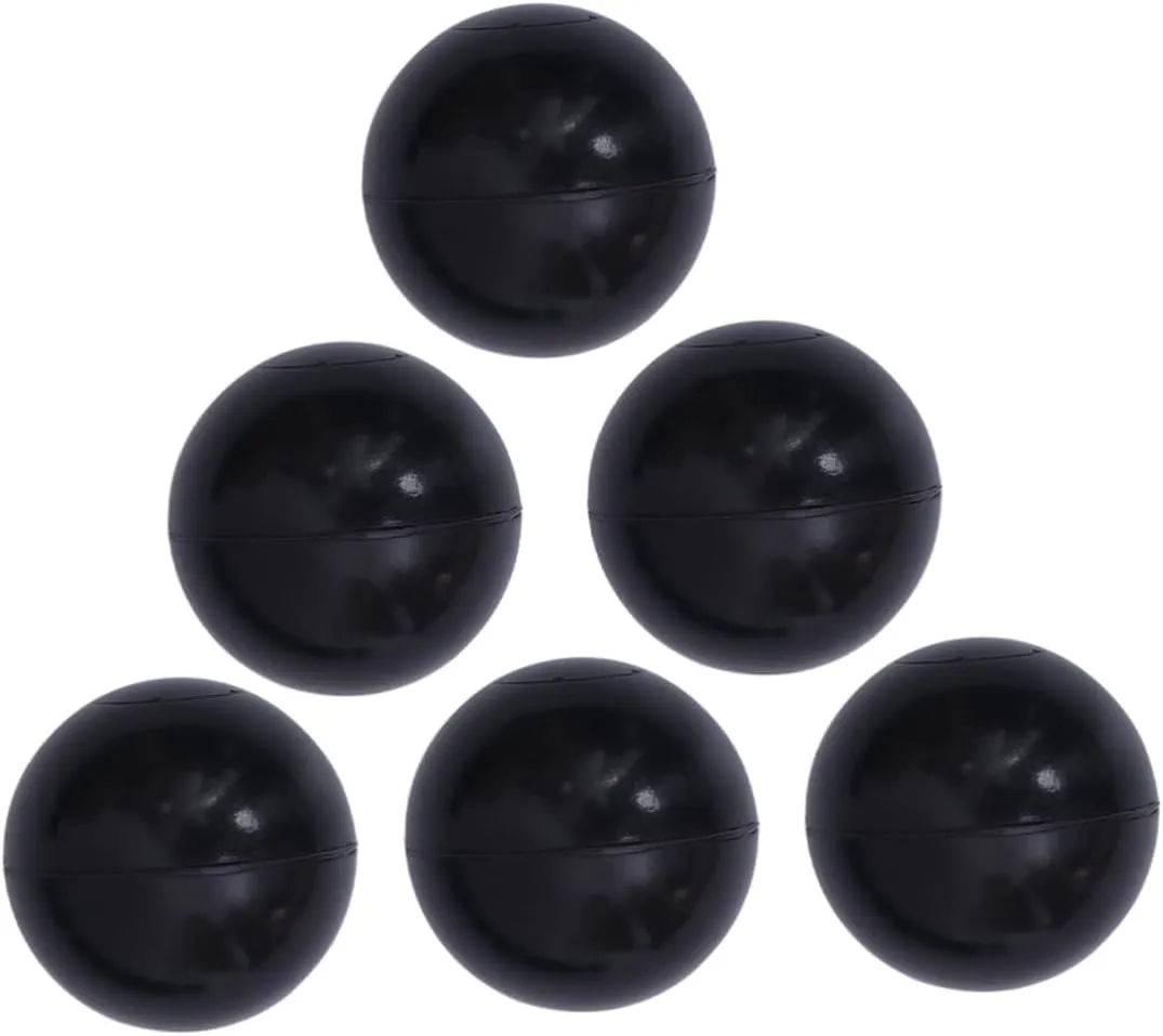 NOLITOY Black Plastic Balls for Crush Ocean Balls Educational Playhouses and Bounce Houses for Hands