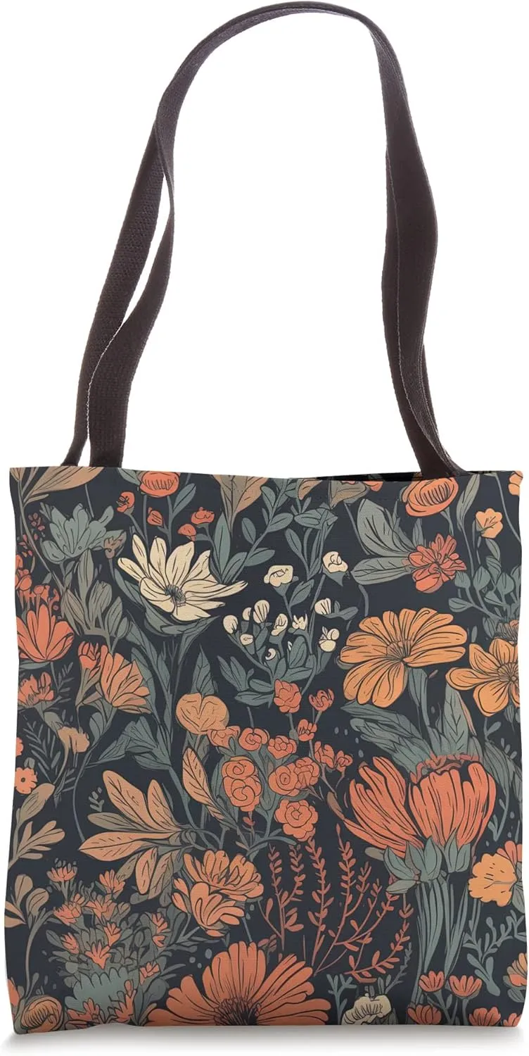 Obsidian Bloom Tote Bag