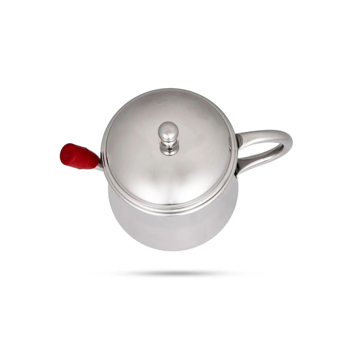 Oil Pot With Lid - 5 x 6.5 Inches | Stainless Steel Oil Pot With Handle/ Stainless Steel Tea Pot for Home/ 195 Gms