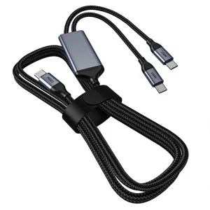 OMNIHIL 3.2FT USB-C Splitter Cable Compatible with Focusrite Scarlett 18i20