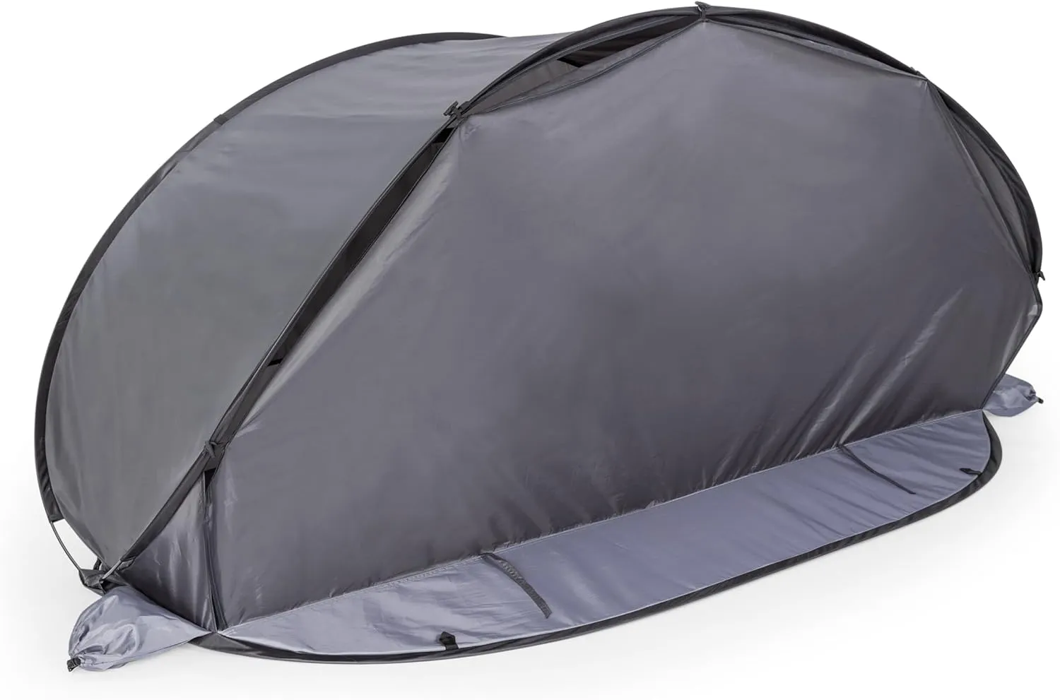 ONIVA - a Picnic Time brand - Manta Portable Beach Tent - Pop Up Tent - Beach Sun Shelter Pop Up, (Gray with Black Accents)