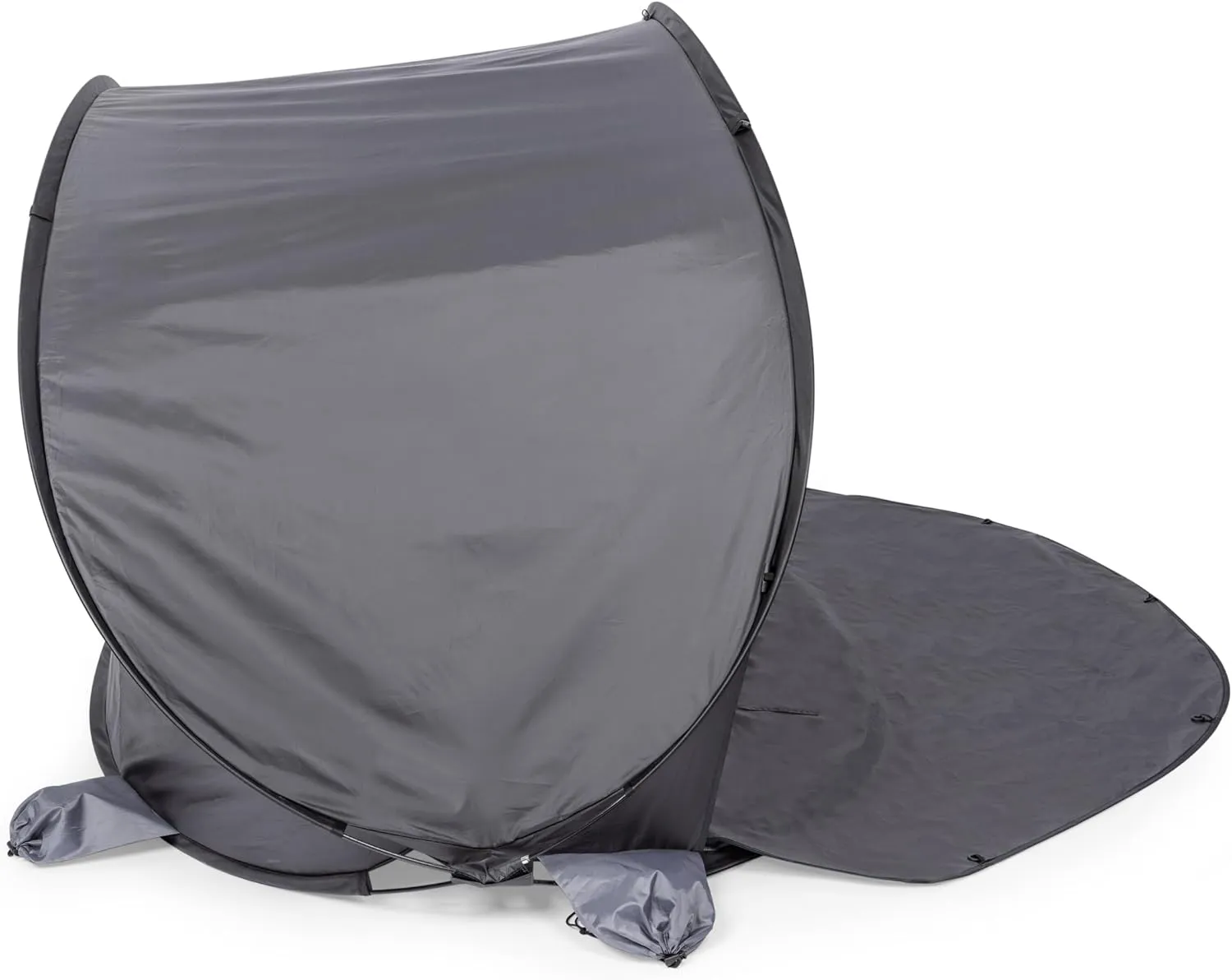 ONIVA - a Picnic Time brand - Manta Portable Beach Tent - Pop Up Tent - Beach Sun Shelter Pop Up, (Gray with Black Accents)