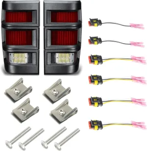 ORACLE Lighting 5909-003 Pair of Standard Red LED Tail Lights fits 1986 1992 Comanche MJ Models - Updated Appearance, Provides Better Visibility, Mixed Beam Reflector Optics