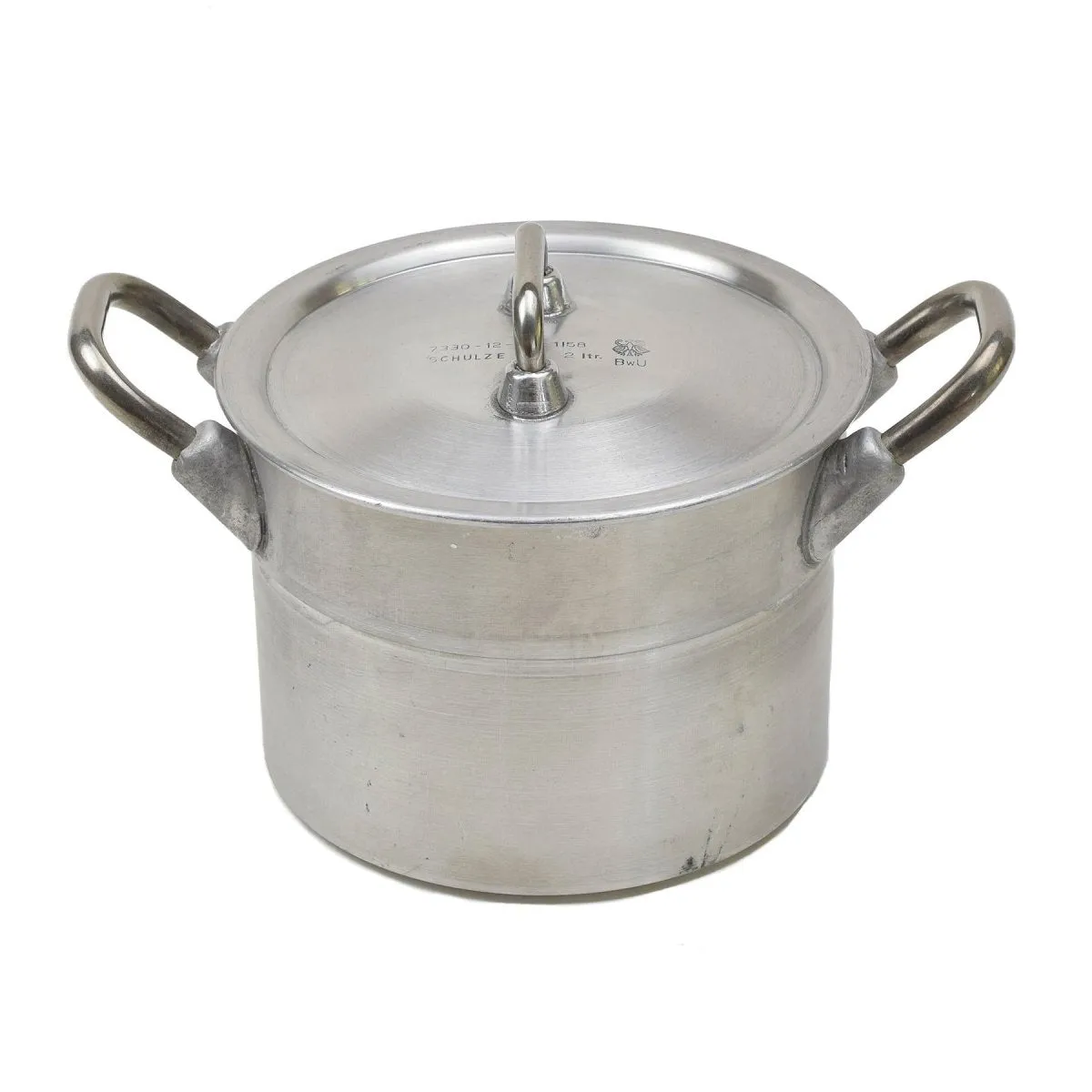 Original German military aluminum 2liters pot lid hiking BW army mess kit NEW