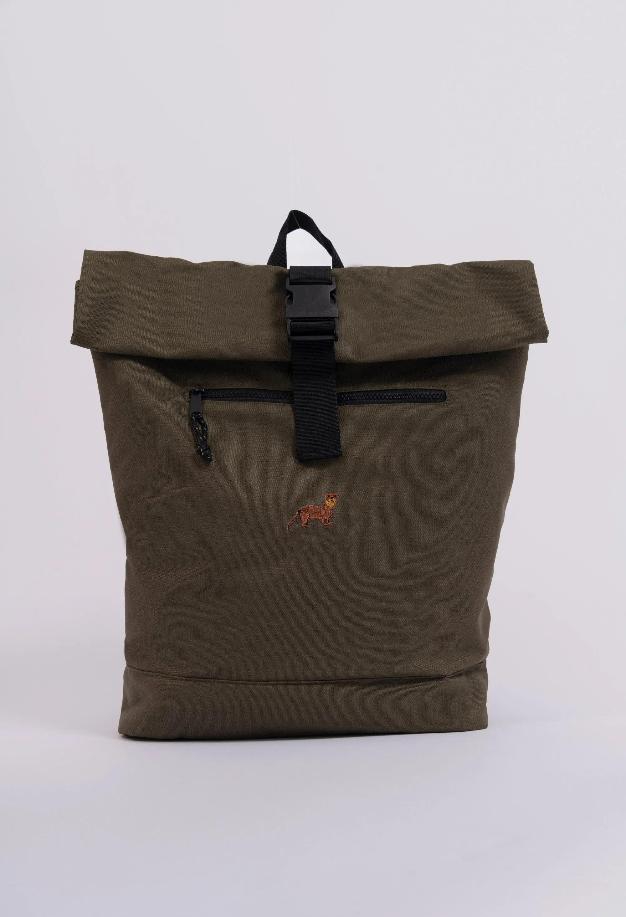 otter recycled roll-top backpack