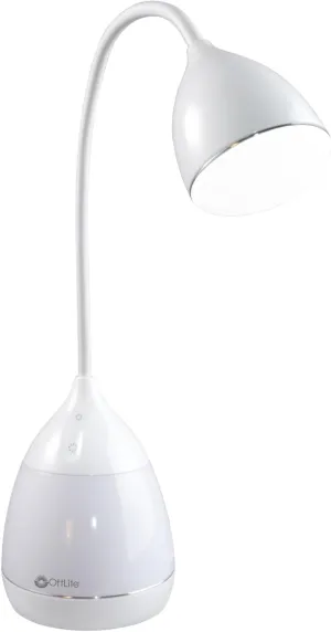 OttLite Mood LED Desk Lamp with Color Changing Base – Charging USB Port, Touch Activated Controls, Flexible Neck, ClearSun LED Light, for Work, Study, Reading